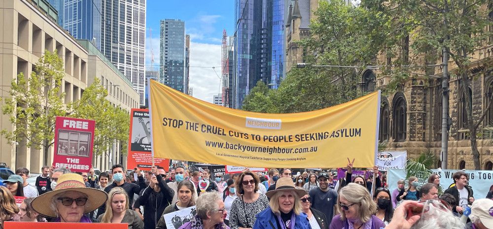 Rally to stop the cruel cuts to people seeking asylum