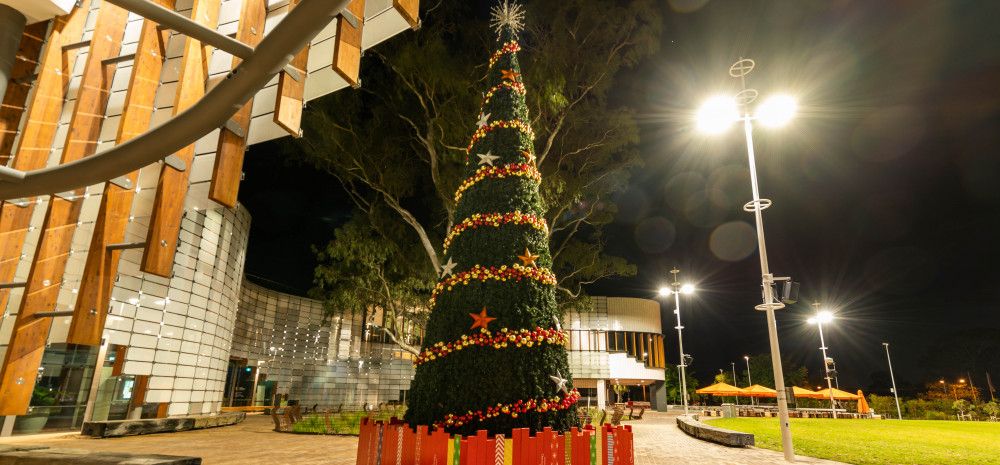 Christmas tree at the Springvale Community Hub