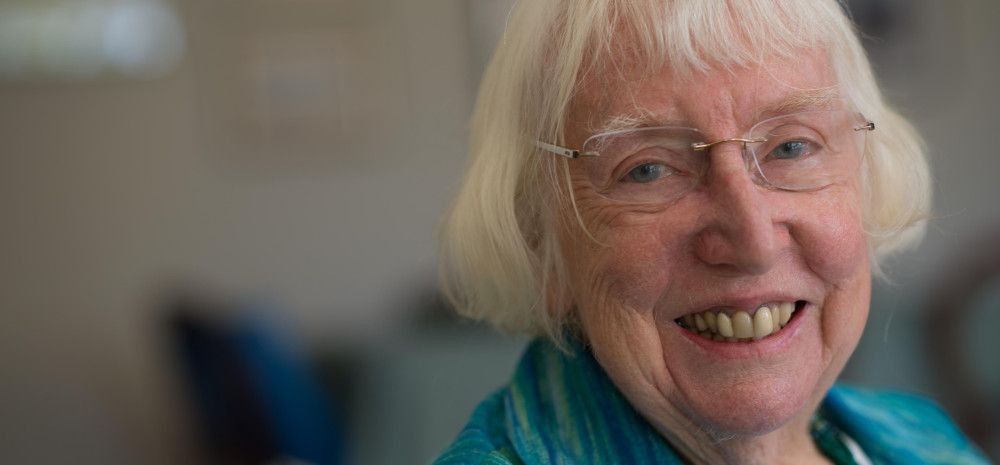Merle Mitchell smiling