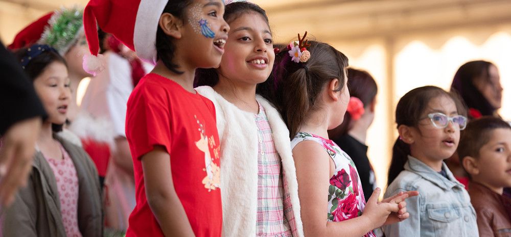 Children singing