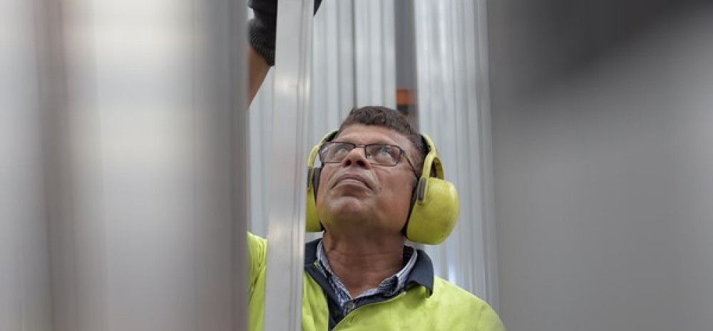 a person working in a factory