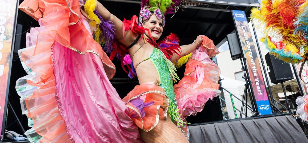 A lady dancing