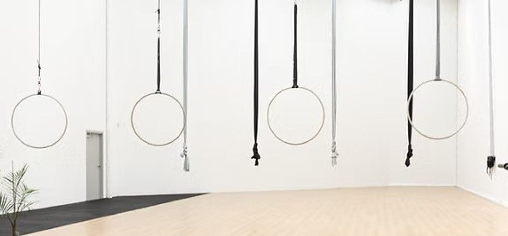 Circus rings hanging up