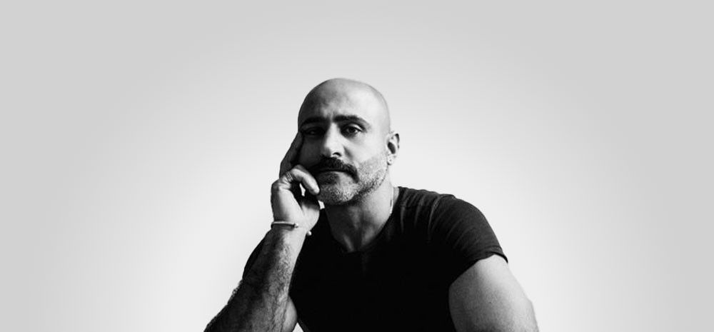 A black and white image of Ibrahim Ahmed