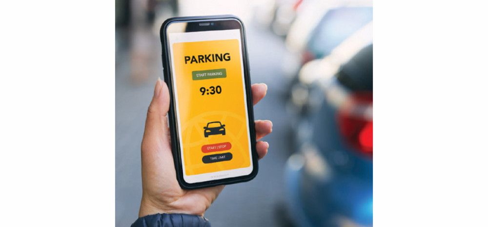 Someone holding a mobile phone