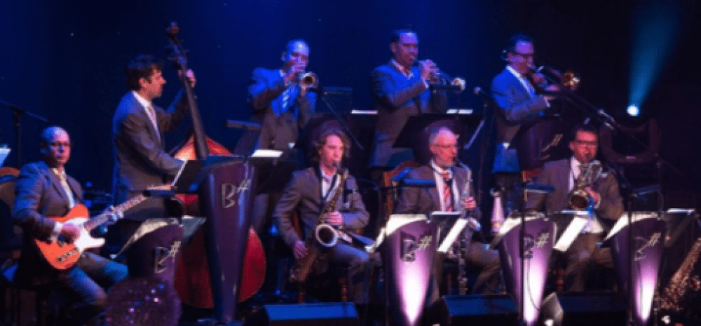 band playing on stage 