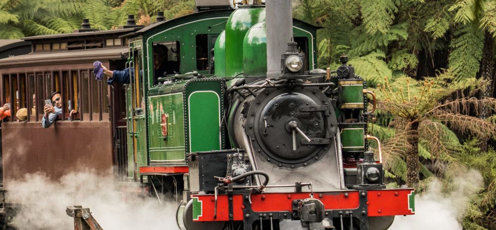 Image showing the front carriage of Puffing Billy 