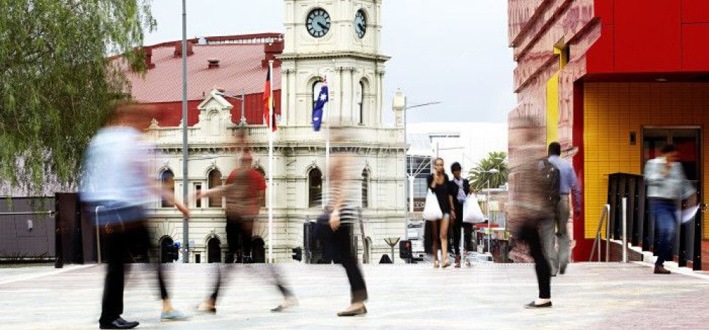 people walking