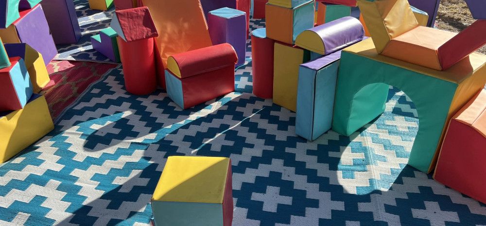 Toys on a mat