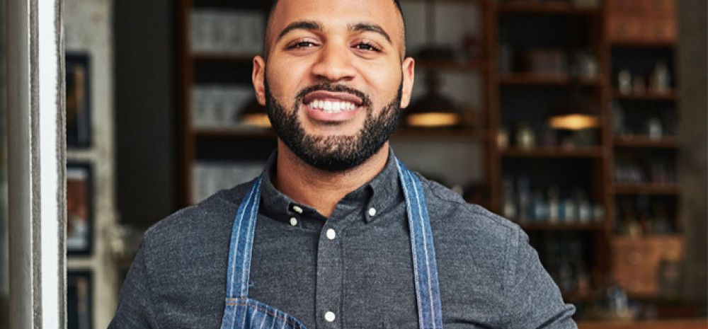 A man smiling