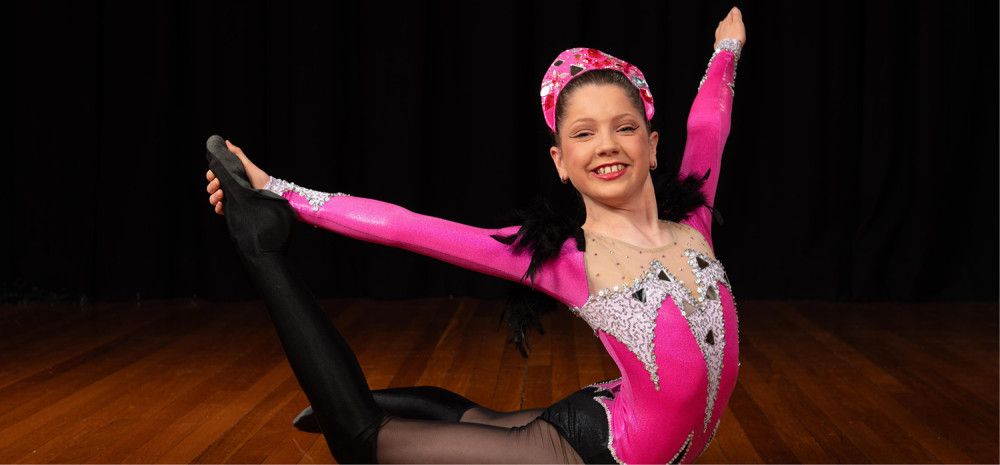 A girl dancing