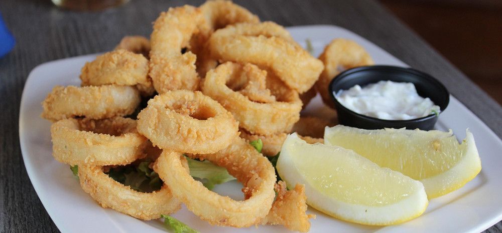 A plate of calamari