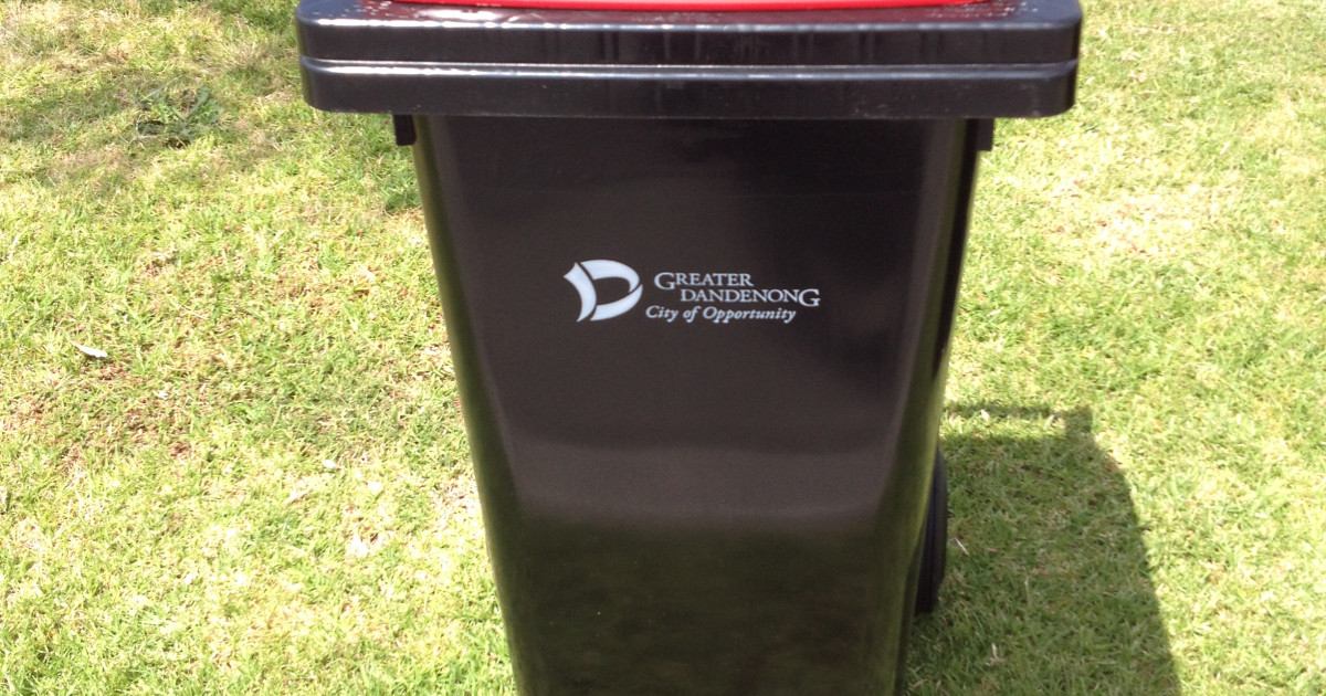 Rubbish Bin Greater Dandenong Council