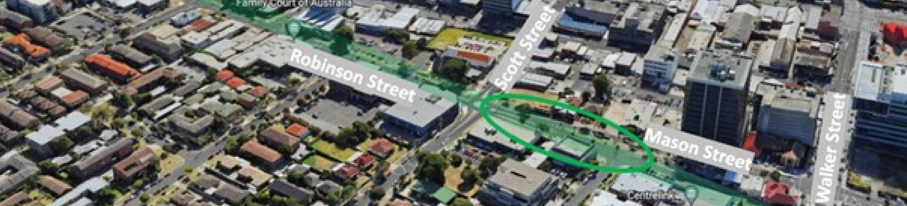project area on a map