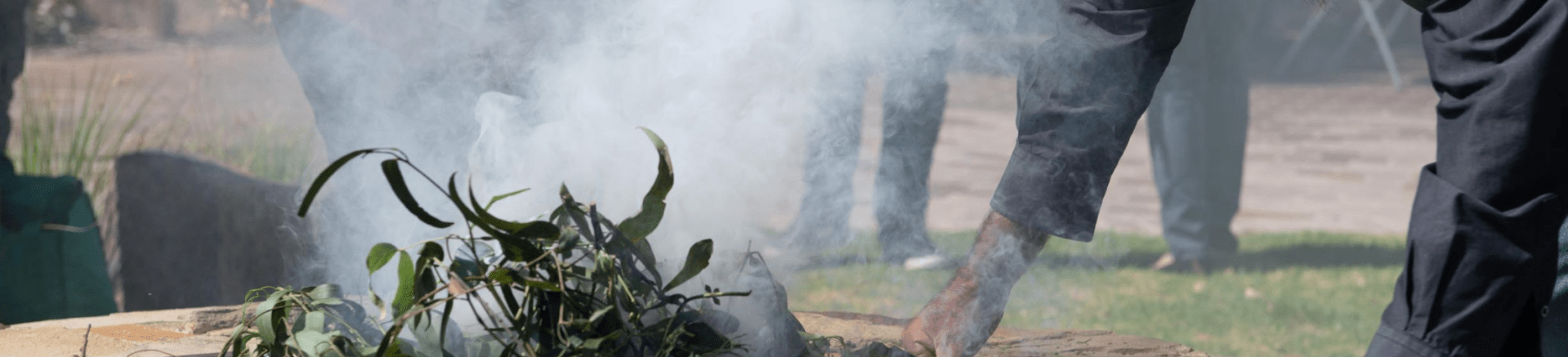 a person  blowing smoke at leaves in a fire pit
