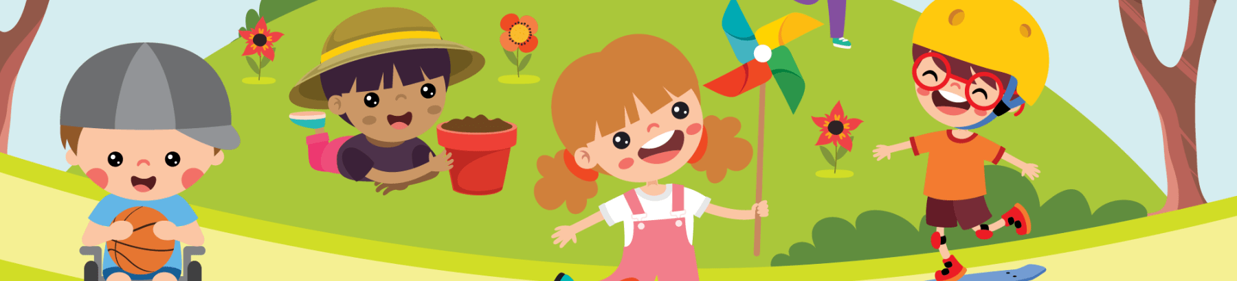 illustration of children playing