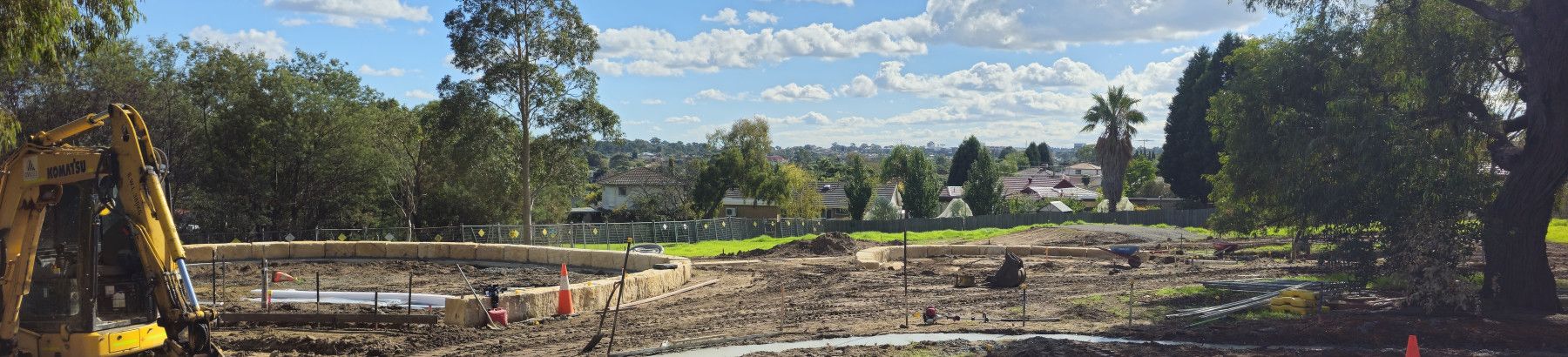 Playground under construction