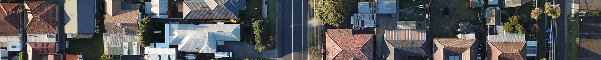 Aerial view of suburb