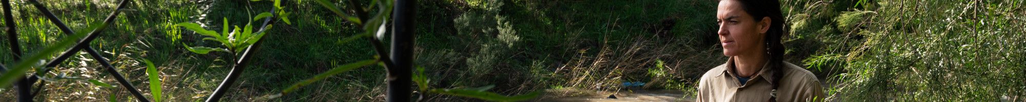 Ranger standing at Dandenong Creek