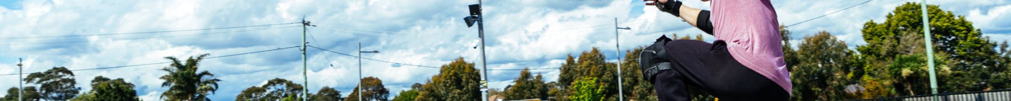 Skateboarding at Greater Dandenong skate park