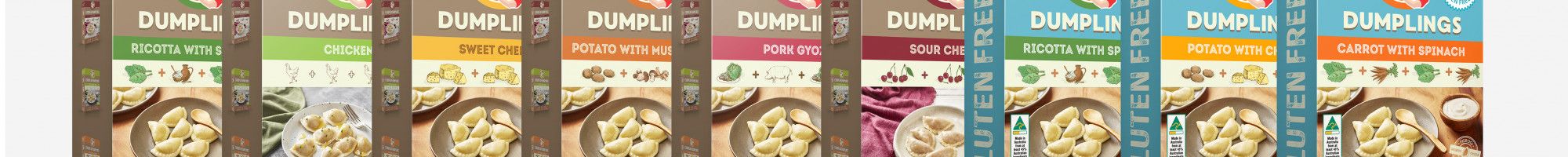 Packaged dumplings