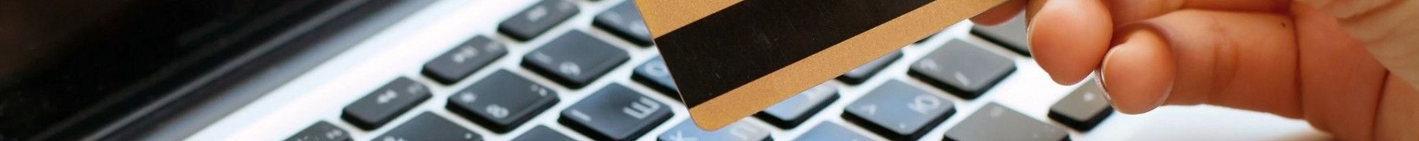 paying online using computer and credit card