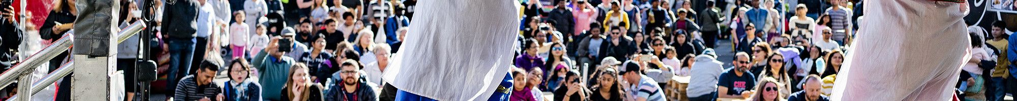 Dancers performing at the Dandenong Market