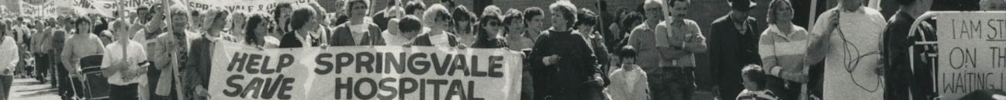 People marching to save Springvale Hospital