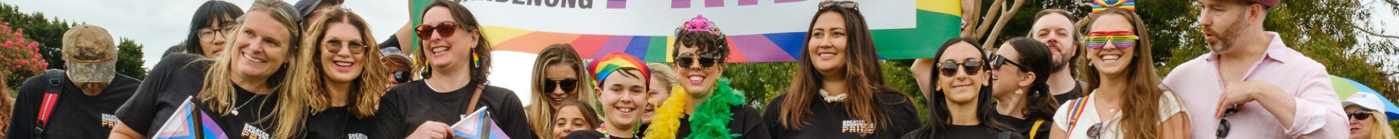 Staff at the Pride March