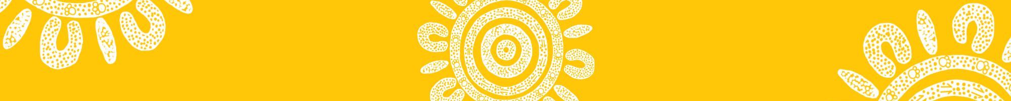 circular sun dot art pattern