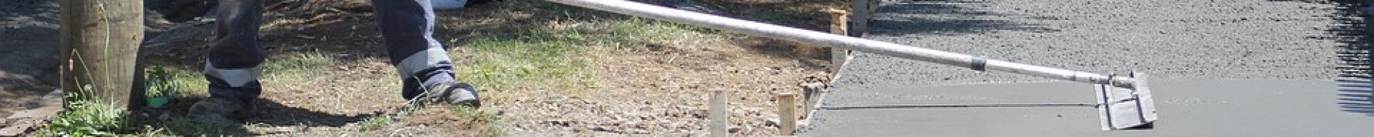 Workers constructing a footpath