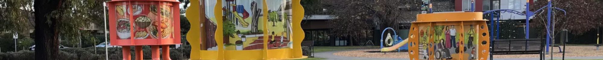 Public Art sculpture in the park