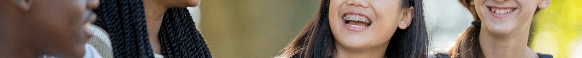 Group of teenagers smiling