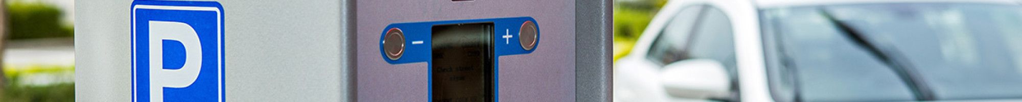 Parking meter on the street