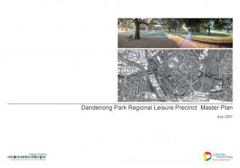 Dandenong Park Master Plan Cover