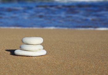 Rocks on beach