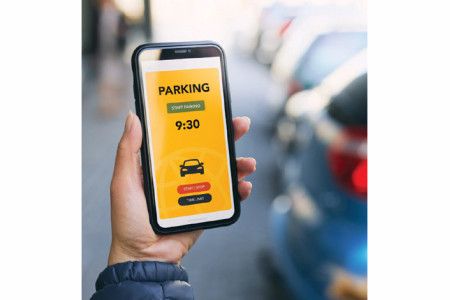 Someone holding a mobile phone