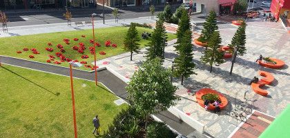 Harmony Square Aerial view