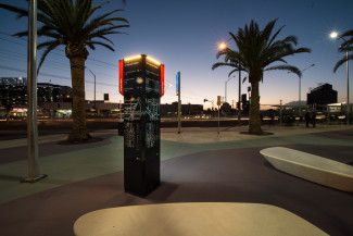 Springvale Station at night