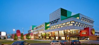 Dandenong Civic Centre at night