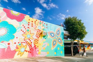 Adornment Mural by Rowena Martinich and Geoffrey Carran