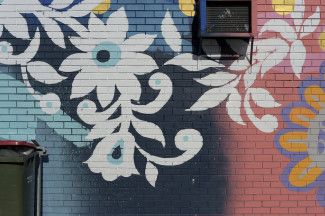 Adornment Mural by Rowena Martinich and Geoffrey Carran