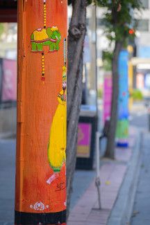 Decorative Power Poles on Foster Street by Natasha Narain