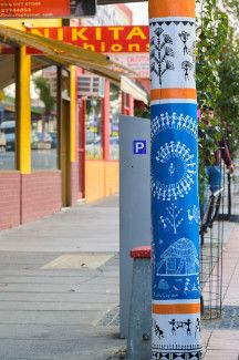 Decorative Power Poles on Foster Street by Rashmi Gore