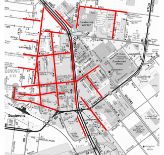 Parking Sensor Map Dandenong CBD