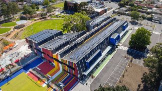 Springvale Community Hub Complete Aerial view