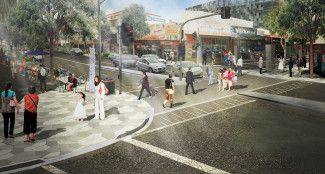 Future Stage - Springvale Project Concept Design - view towards Balmoral Avenue