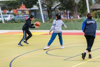 young people playing sport