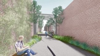 Artist Impression of Laneway