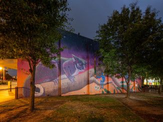 Together by Hayden Dewar 2022 Mural Pocket Park Dandenong